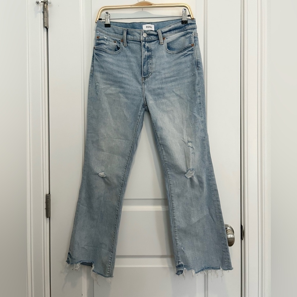 Pistola Lennon High Rise Boot Jean in Summit Distressed Wash - Picture 2 of 6